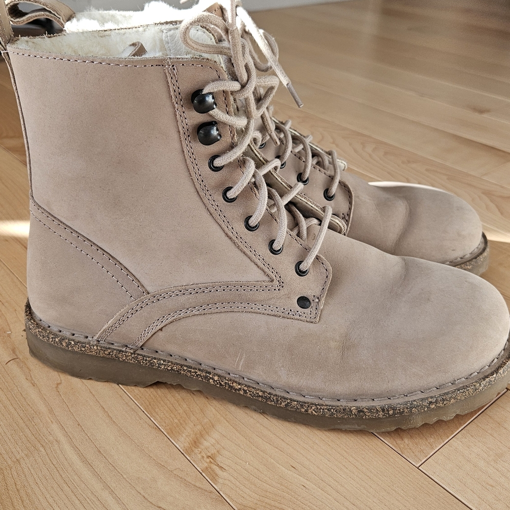 Birkenstock Tan Lace Up Boots - Picture 3 of 5